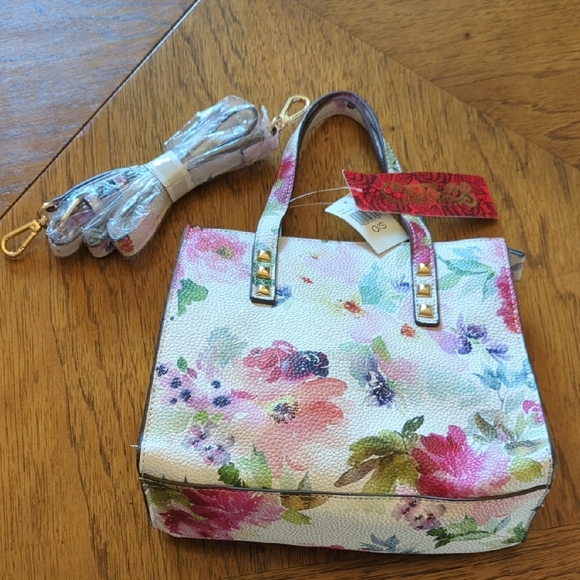NWT Carlos Santa Floral Medium Purse Crossbody Bag - Picture 3 of 11